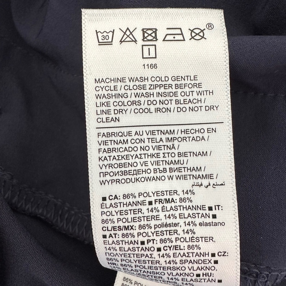 Athleta Endless High Rise Cargo Pants Womens 14 Navy Athleisure Travel Commuter - Picture 6 of 7